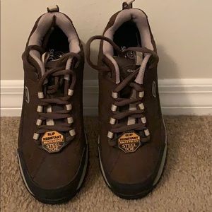 Brand New Skechers Steel Toe Boots!!